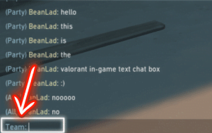 Valorant Team Chat