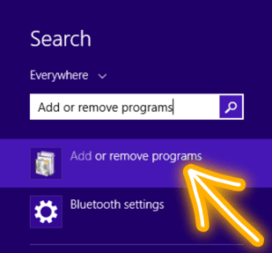 Add or remove programs